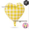 18" Heart Grid Birthday Party Backdrop Aluminum Balloons - Bulk/Individual Pack