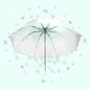 Korean Umbrella Cute Mini Fresh and Three-Fold Japanese Cherry Blossom Transparent Umbrella, Rainproof and Windproof