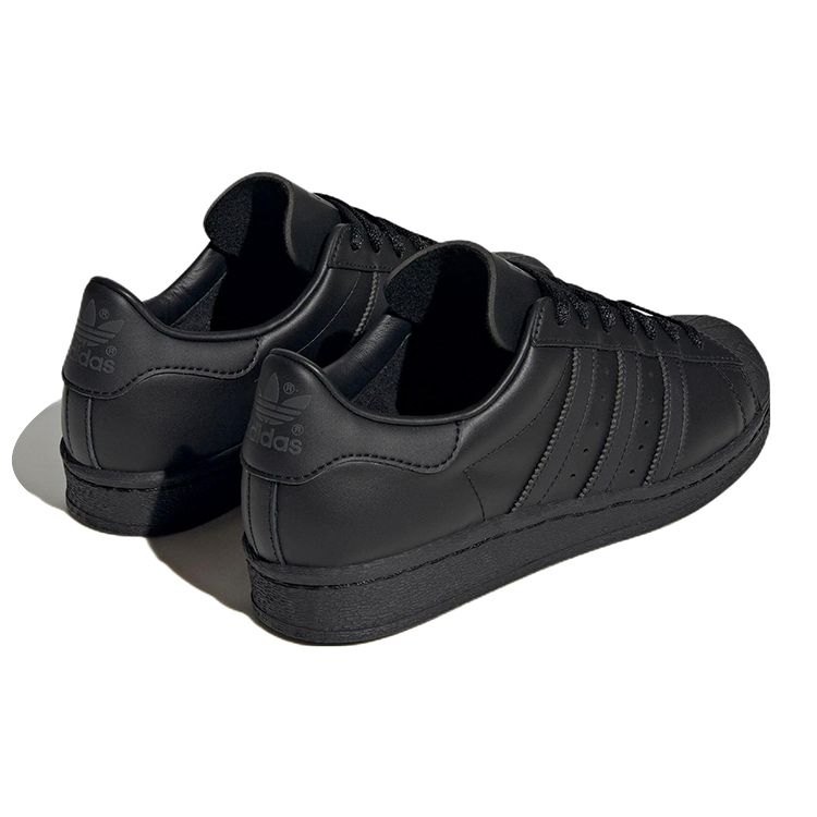 Adidas Superstar 82 Double Black Unisex Sneakers Core-Black Grey-Six IG4691