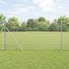VidaXL Welded Wire Fence with 7 Posts 1.2x10 M Galvanized Steel 3351577