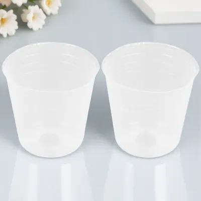 50Pcs Clear Plastic Nursery Pots for Succulents and Small Plants with Drainage Holes Indoor Outdoor Balcony Windowsill Garden