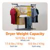 Basic Folding Clothes Drying Rack, Indoor Clothes Dryer, Silver