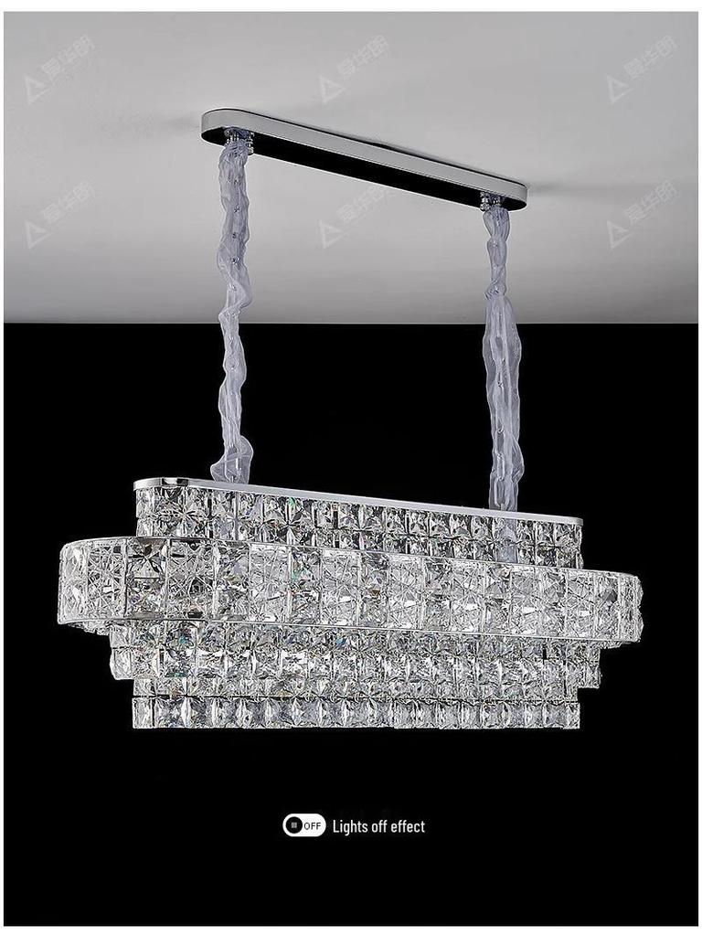 2025 Romantic Crystal Petal Chandelier - Cream Style, Warm Luxury for Living Room/Bedroom