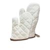 Extended Heat-Resistant Cotton Oven Gloves - Thickened for Kitchen, Microwave, Baking, and Anti-Scalding Protection