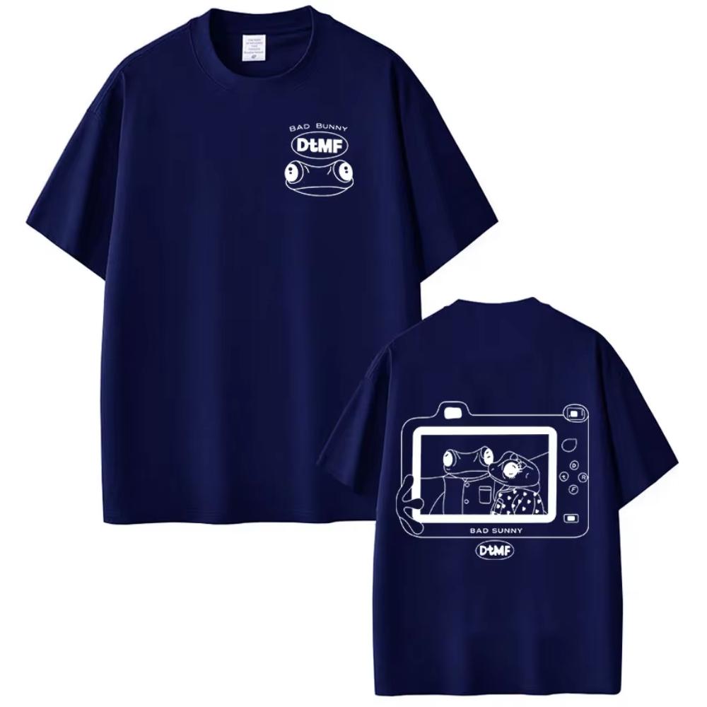 Rapper Bad Bunny Tshirt Debi Tirar Mas Fotos DTMF T Shirts Men and Women Clothing Fashion Hip Hop Oversized Tshirts Streetwear