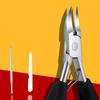 Professionele teennagelknipper, snijder, ingroeiende teennagel, dikke nagel, dode huid, vuilverwijderaar, superscherp, gebogen mes, nagelgereedschap
