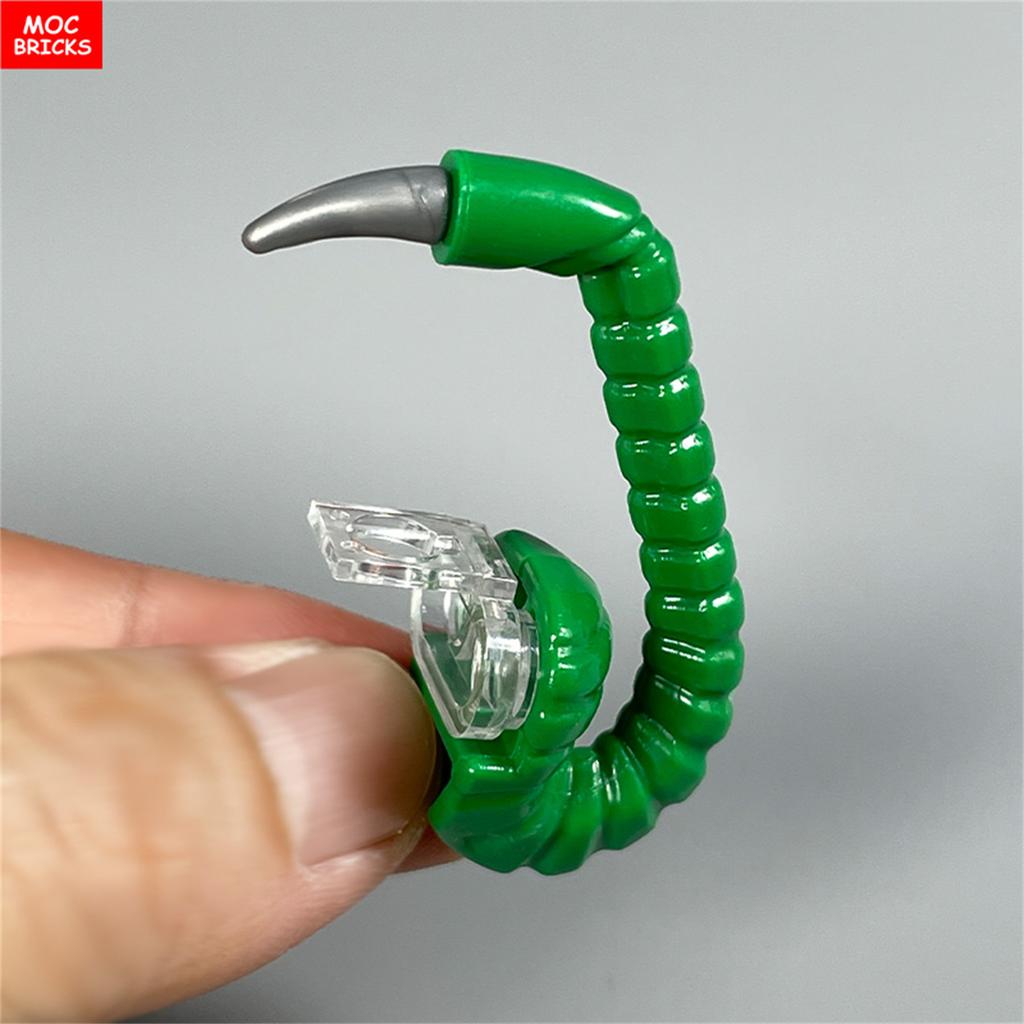 Non-Toxic 4Pcs Moc Bricks 4Cm Figure Wear Scorpion Tail Weapon Wild Animals Model Educational Building Blocks For Children Kids Gifts