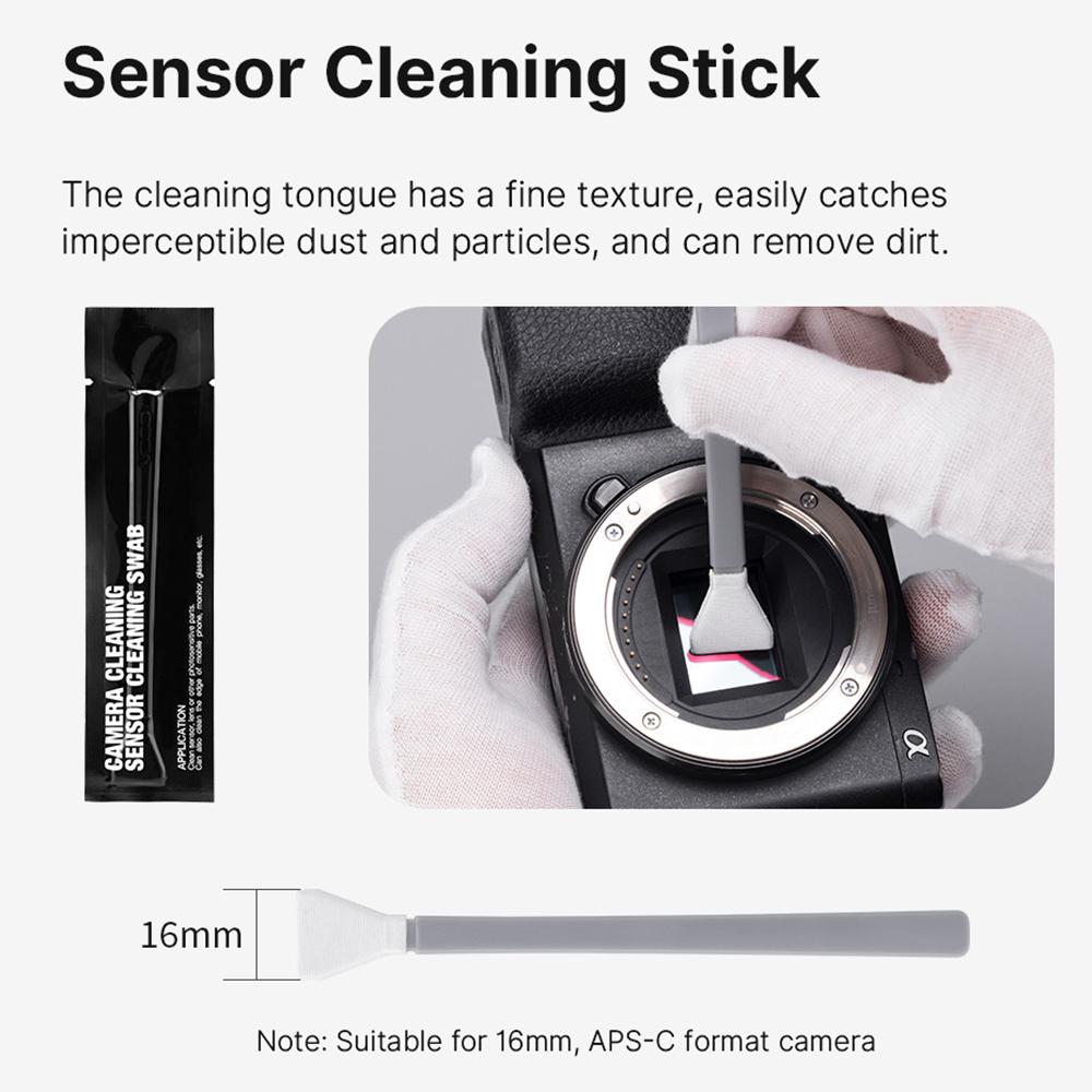 Ulanzi 9-in-1 Camera Cleaning Kit with 1 * Cleaning Brush + 1 * Silicone Air Blower + 1 * Sensor