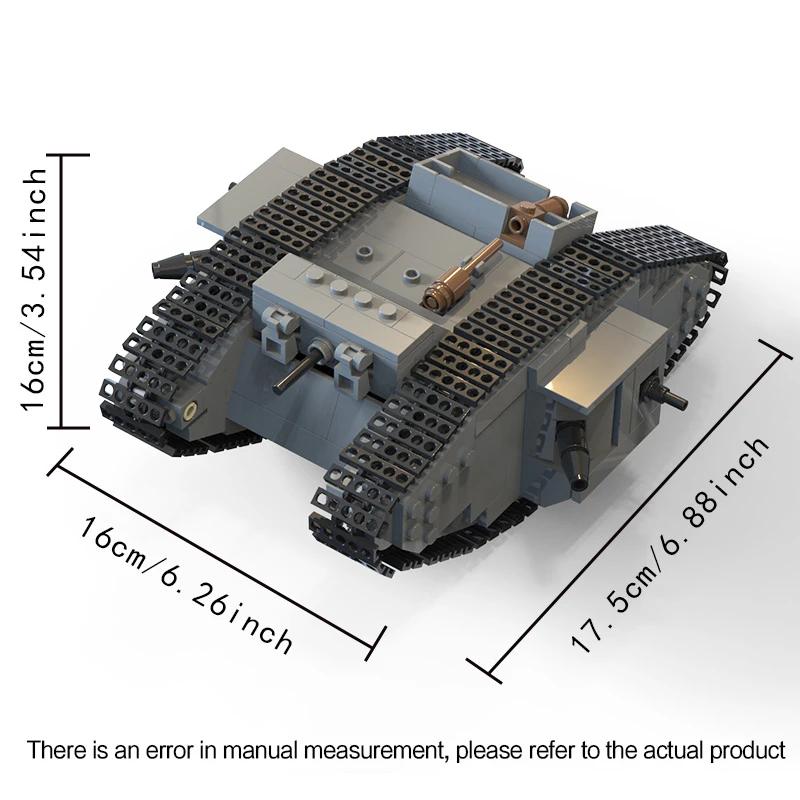 MOC KV44 Military Tank Building Blocks Model Set Heavy AV7 War Weapons Tank Model Boys Classic Toys Adult Collections Gifts