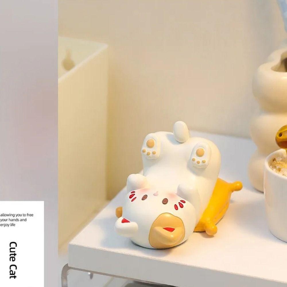 Resin Crafts Animal Mobile Phone Stand Cute Cell Phone Bracket Living Room Decoration