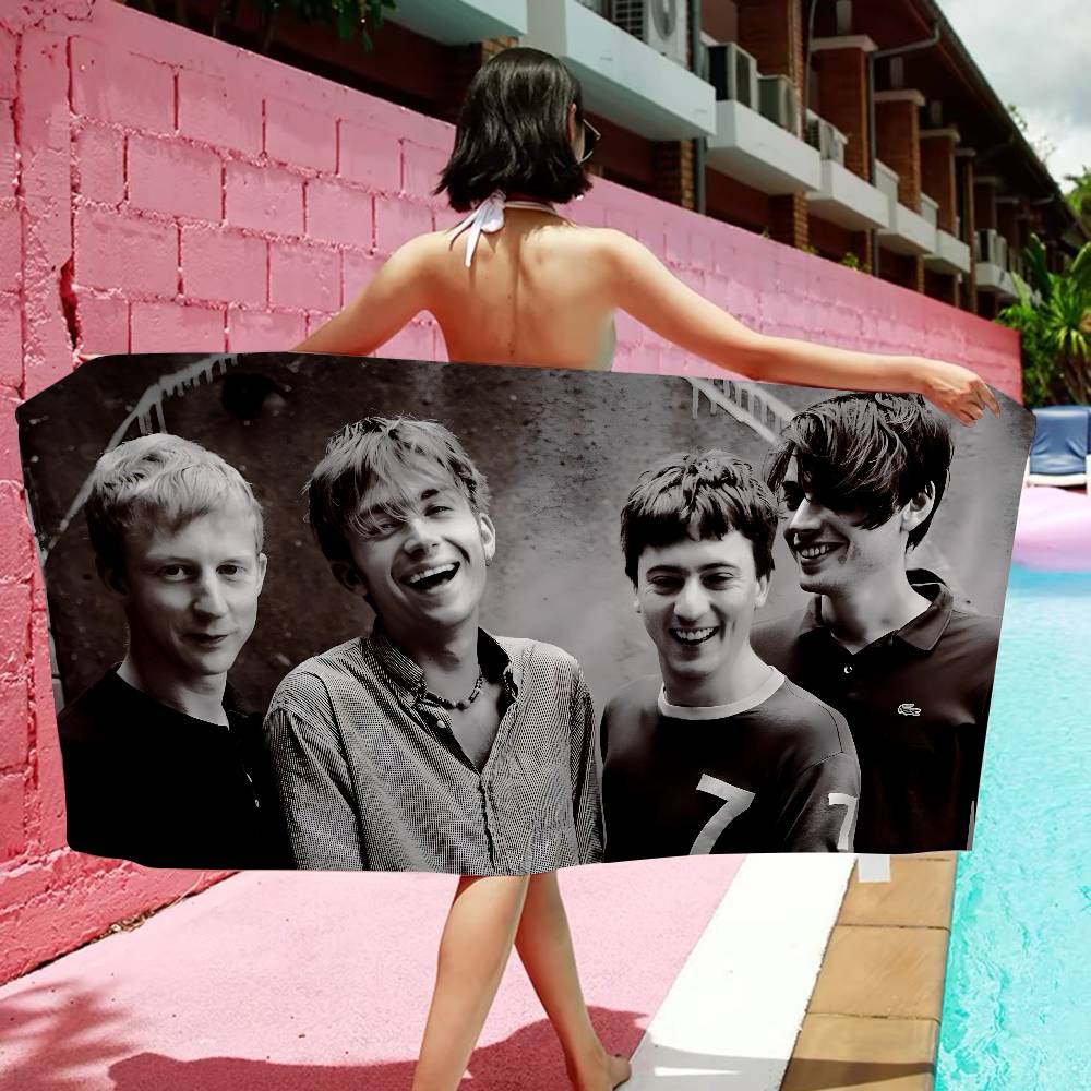 Pop Band Blur Microfiber Blanket Quick Drying Beach Towels Oversized Printing Super Absorbent Pool Towel Blanket