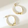 Shevalues Women Classic Earring Lady Gold Color Hoop Earring Girls Simple Style Small Ear Studs Jewelry Gifts New Ear Rings