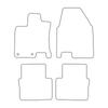 [Blm]Ni007 Blue - Set Of Velour Floor Mats To Fit Nissan Qashqai +2 2008-2012 - Blue Trim