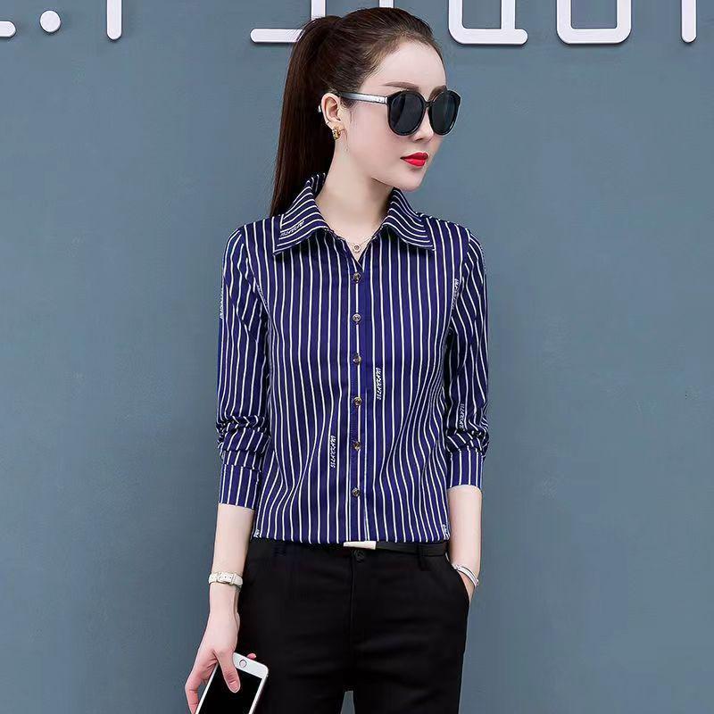 2024 Women's Korean Style Professional Long Sleeve Blouse
