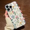 Transparent Flower for Apple iPhone17 ProMax/16/15/14/13/12/11 Art Phone Case