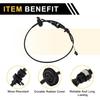 Automatic Transmission Gear Shifter Cable for Ford F-150 1992-1997 for Ford F-250 1992-1997 Auto Trans Gear Shift Control Lever Cable Metal Black