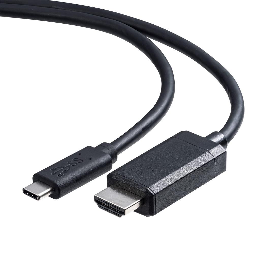 SANWA SUPPLY Type C To HDMI Conversion Cable (Black, 5m) KC-ALCHD50K