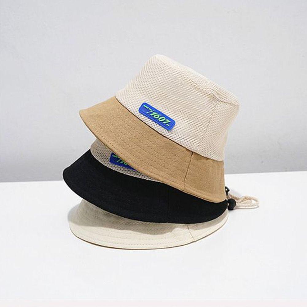 Sun Protection Bucket Hat Breathable Basin Cap New Fisherman Hats  Kids