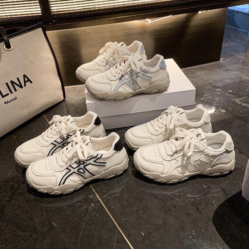 Platform dad shoes women's autumn 2025 new height-increasing casual single shoes Forrest Gump shoes soft-soled sports shoes running shoes