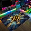 Borussia Dortmund Design Crystal Velvet Carpet Cozy Non?Slip Printed Rug For Bedroom Living Room Entrance