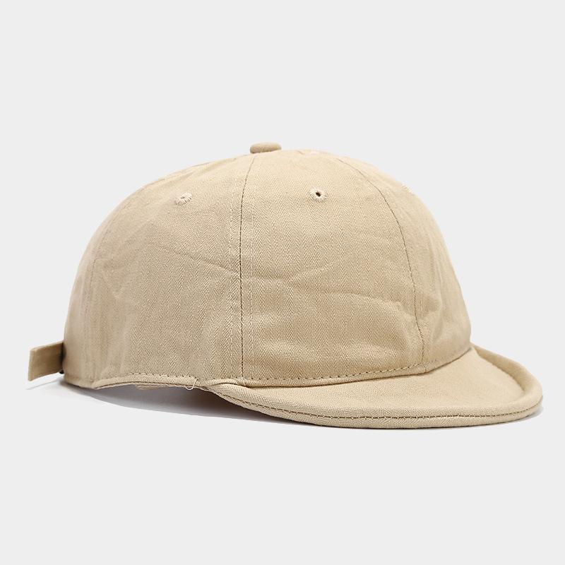 Retro Washed Old Short Brim Cap Women's Versatile Fashion Soft Top Baseball Cap Couple Tooling Hat