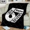 1PC Custom Name "Sixty-Seven Name Design" Flannel Blanket Versatile,all-season Throw Suitable for the Living Room,bedroom,camping,travel,and Gift