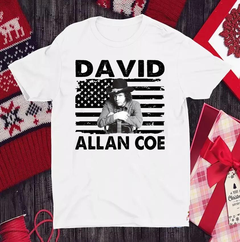 David Allan Coe Merry Christmas WhiTE cOLOR All Size Shirt TT1267 L