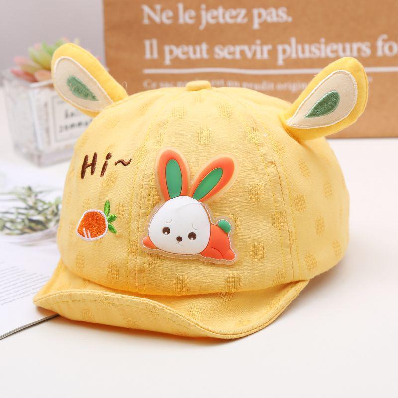 Unisex Bear Duckbill Baseball Cap for Kids – Cute, Soft Brim, Spring & Autumn Hat