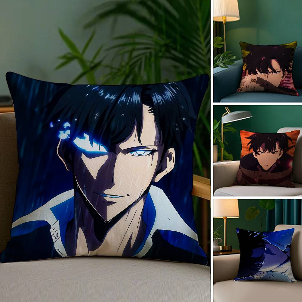 Cool Man S-Solo Leveling-MT Comic Pillow Case Printed Brushed Fleece Pillow Baby Skin-Touch Eco-Friendly Dye-Sublimat