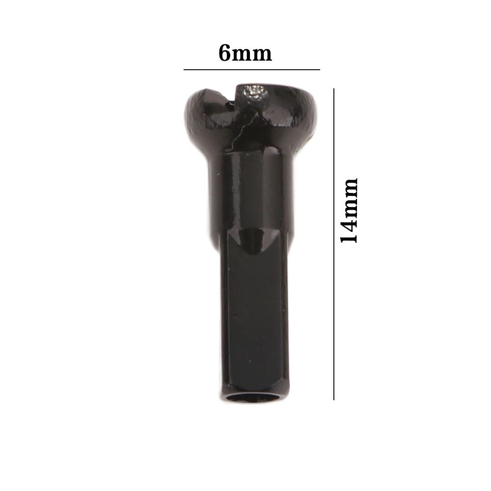 Anodized Aluminum Zinc Zinc Alloy 14mm Spoke Cap Cycling Spokes Nipples Bicycle Spoke Nipples Bike Wheel