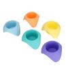 5Pcs Beach Cup Holder Multifunctional Portable Beach Sand Coasters for Beverage Phone Sunglass Key
