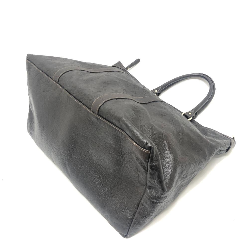 GUCCI 201482 Guccissima Bag Hand Bag Travel Bag Tote Bag Leather Brown