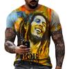Men's 3D Rock Hip Hop Rap T-shirt Fashion Trend Street Casual Round Neck Short Sleeve Top