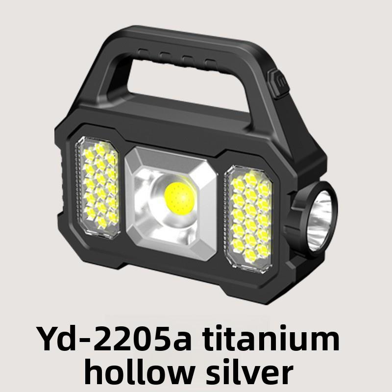 Solar COB Camping Light Lens USB Horse Light Searchlight Camp Light Flood Light Portable Light