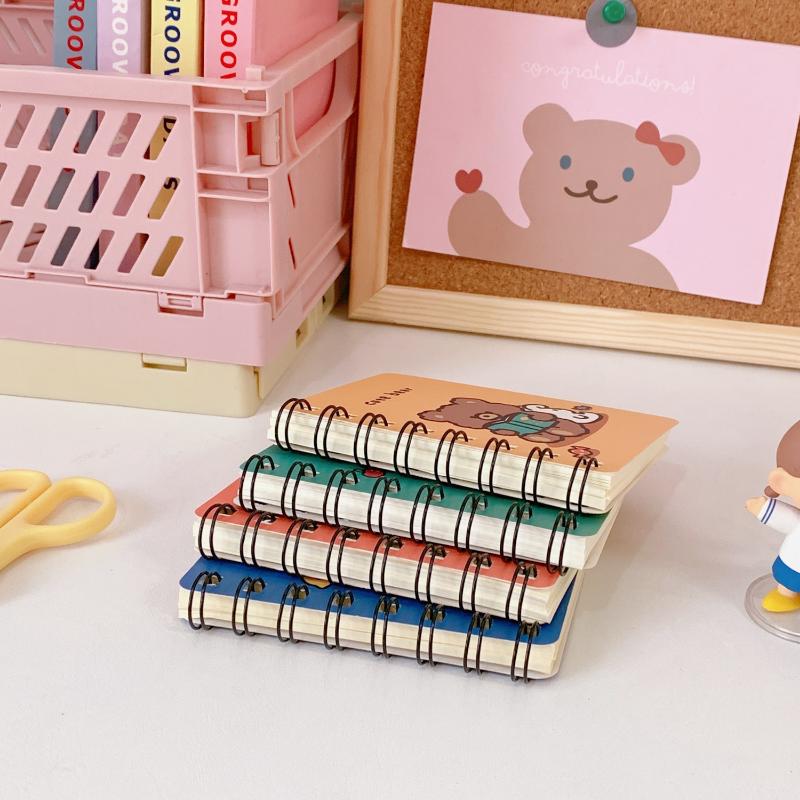 Small Coil NoteBook Weekly Planner Cute Super Mini Portable Pocket Notepad Cartoon Notebooks