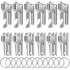 12pcs Can Opener,P-38 and P-51 Can Openers with Key Rings,Stainless Steel Camping Opener,Portable Army Survival for Traveling