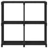 VidaXL Étagère d'affichage 4 cubes Noir 69x30x72,5 cm Tissu