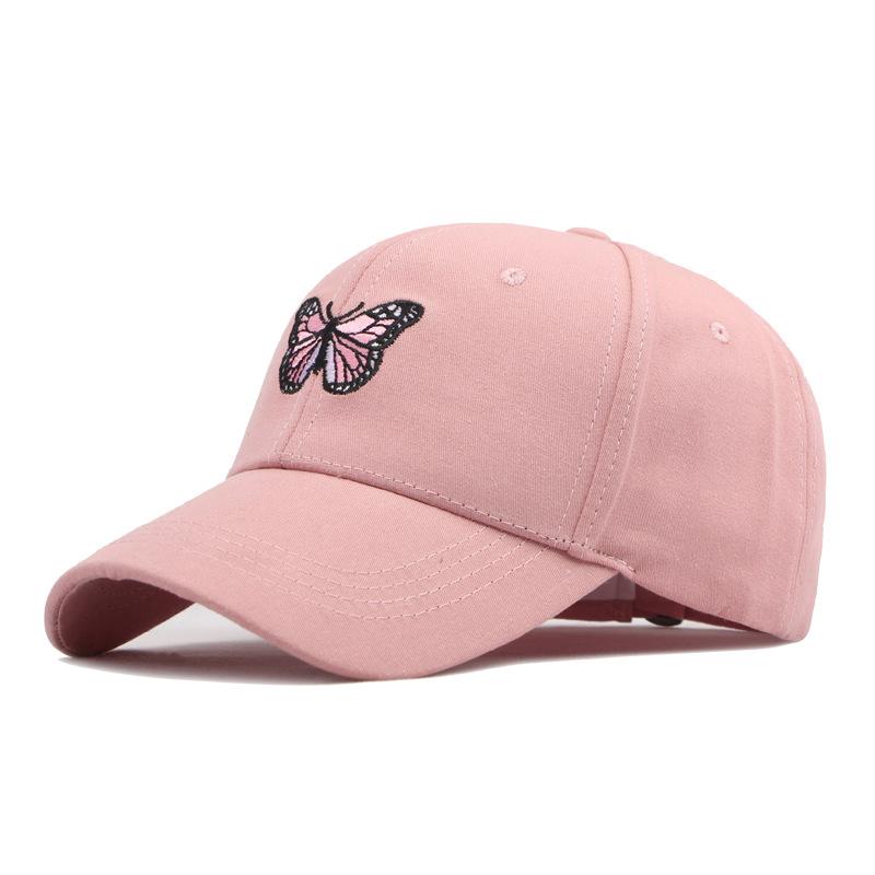 Butterfly Embroidered Baseball Cap Women's Spring Summer Sunscreen Cap