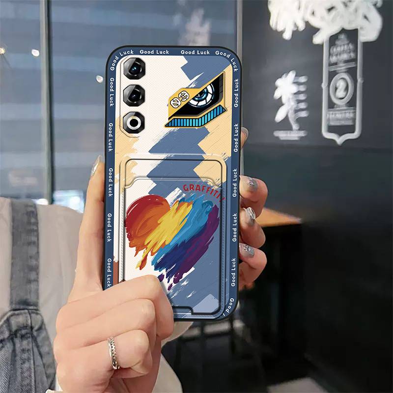 

М який чохол Слот для карт Чохол для телефону Для ZTE Nubia Neo3 GT 5G Брудовідштовхувальний Мультяшний захисний Силіконовий Протиударний Графіті ZTE Nubia Neo3 GT 5G