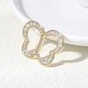Scarf Buckle Clip for Women Smooth Edges No Snag Silk Ring with Rhinestones Non-Slip