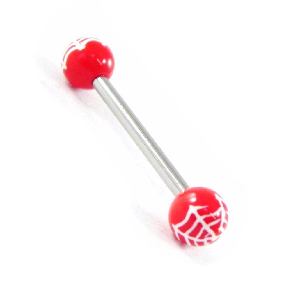 Les Trésors De Lily [H9270] - Red 'Spider' Tongue Piercing