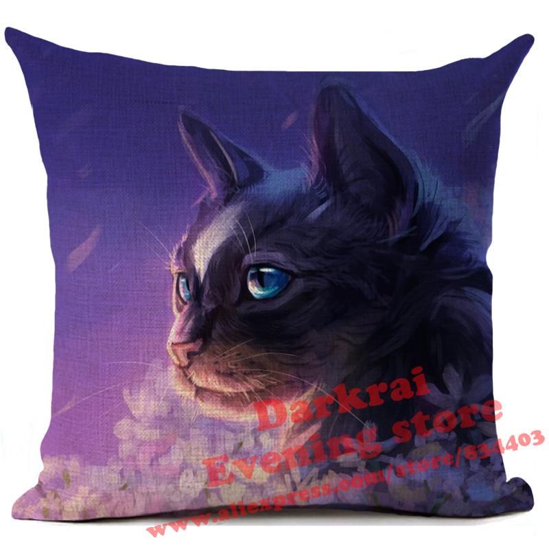 Doberman Greyhound Dachshund Corgi Dog Siberian Husky Linen Cushion Cover Living Room Sofa Throw Pillows Decorative Pillowcase