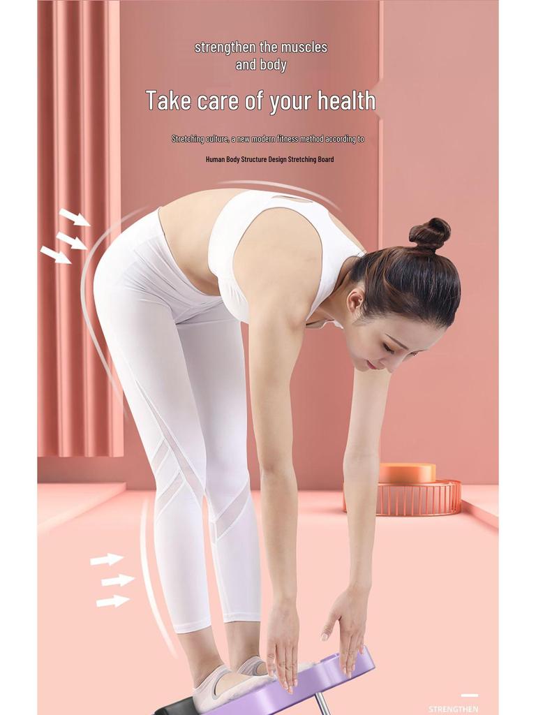 Portable Folding Calf Stretch and Yoga Trainer: Stretching Board with Incline for Legs and Ligament Shaping