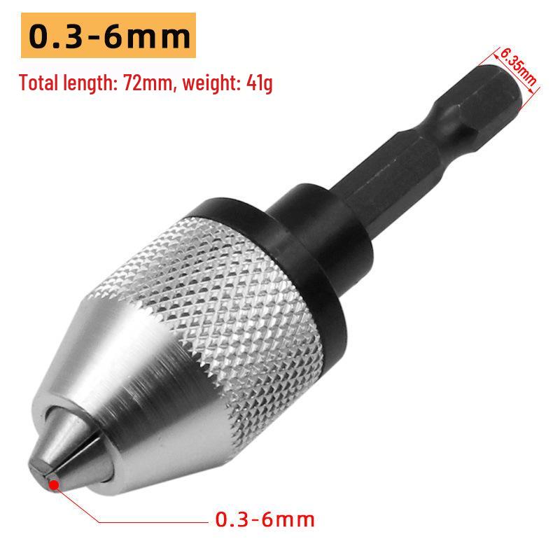 Self-Centering Electric Grinder Chuck with Three-Jaw Twist Drill Bits