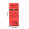 2PCS Durable 2P SPD Protective Devices 40KA DC 500V/750V/1000V DC Photovoltaic Arrester Photovoltaic Arrester Home Safety