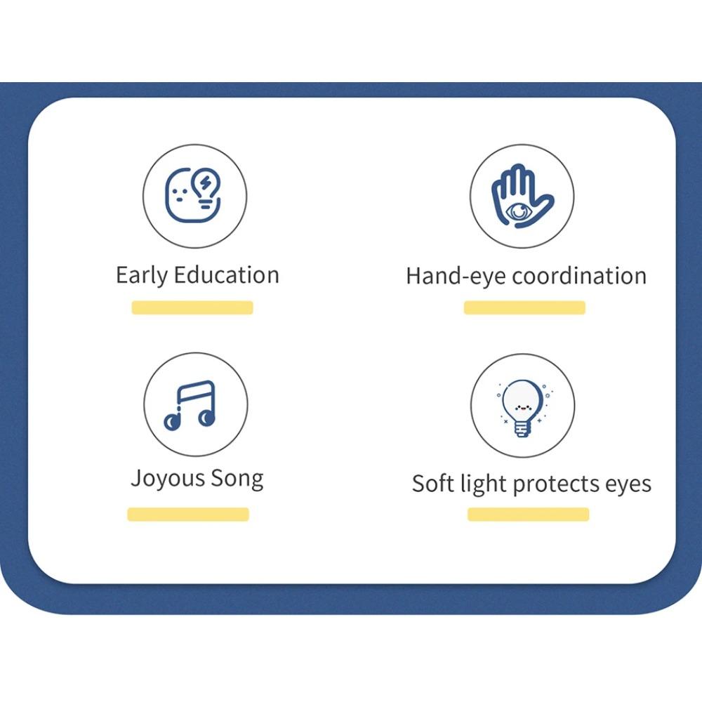 Kids Cartoon Piano Keyboard Game with Animal Sounds Flashing Light Music Baby Instrument Music Toys Educational Toys Kids Gifts