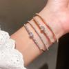 Heartshaped Jewelry Bracelet With Cubic Zirconia For Fashionable Women