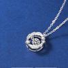 Douyin Live Gold Heart Feather Necklace - Mobius Pendant Women's Collarbone Chain