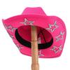 Sunscreen Western Cowboy Hat Shiny Cowgirl Hat Casual Rhinestone Star Jazz Top Hat  Street Party