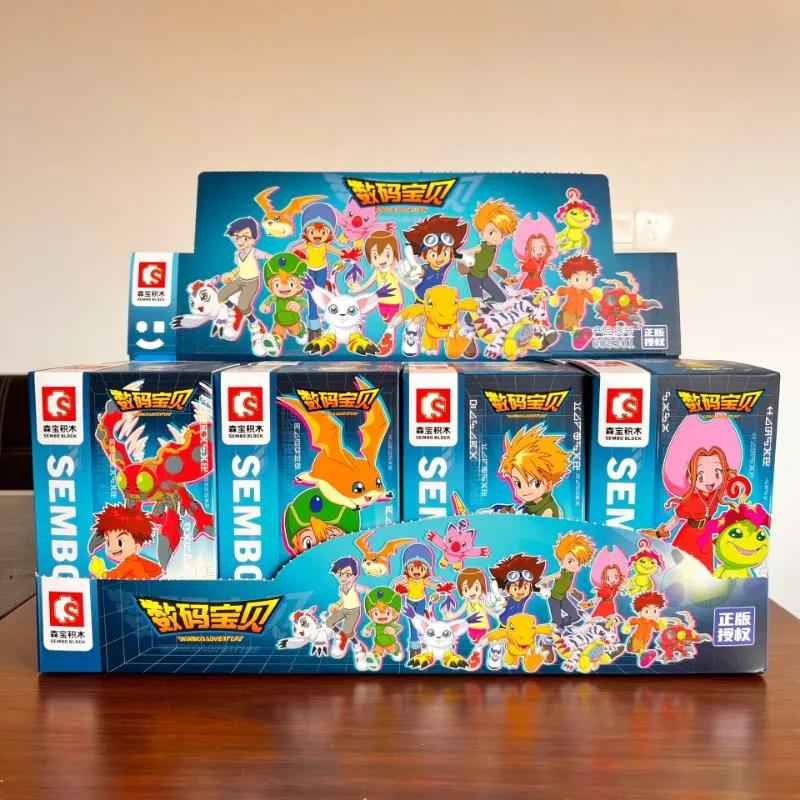 Digimon Building Blocks Kawaii Yagami Taichi Agumon Model Educational Assembly Childrens Toys Birthday Gift Gabumon Figure